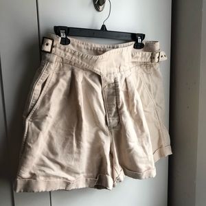 Banana Republic High Waisted Linen Shorts